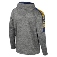 Men's Colosseum Heather Gray West Virginia Mountaineers Dozer Pullover Hoodie