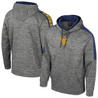 Men's Colosseum Heather Gray West Virginia Mountaineers Dozer Pullover Hoodie