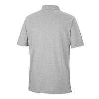 Men's Colosseum Heathered Gray West Virginia Mountaineers Golfer Pocket Polo