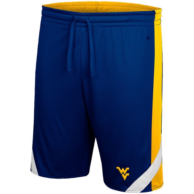 Short réversible Colosseum Marine/Or West Virginia Mountaineers Am I Wrong pour homme