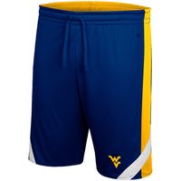 Men's Colosseum Navy/Gold West Virginia Mountaineers Am I Wrong Reversible Shorts