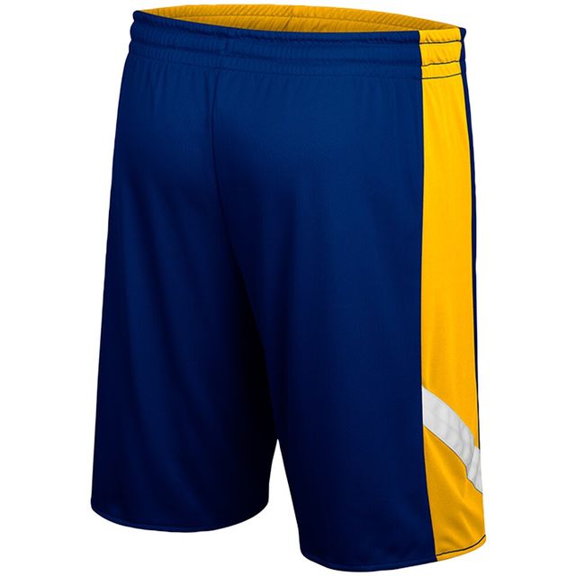 Short réversible Colosseum Marine/Or West Virginia Mountaineers Am I Wrong pour homme