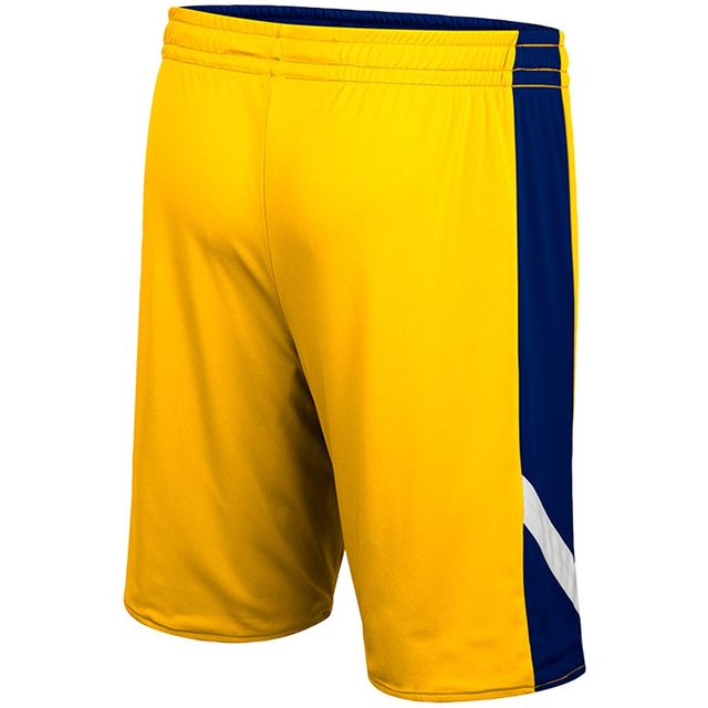 Short réversible Colosseum Marine/Or West Virginia Mountaineers Am I Wrong pour homme