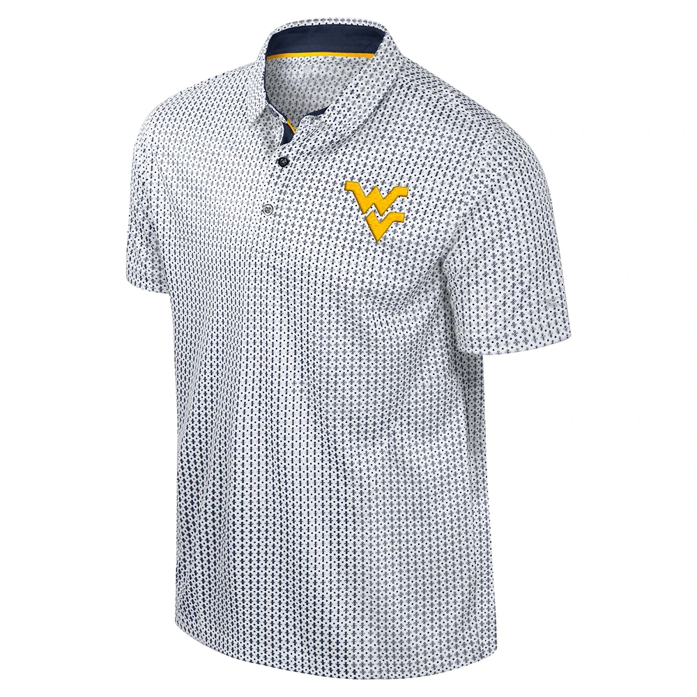 Polo Marty Rival bleu marine pour homme Colosseum West Virginia Mountaineers, grande taille