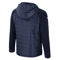 Men's Colosseum  Navy West Virginia Mountaineers Block The Sun Full-Zip Hooded Jacket