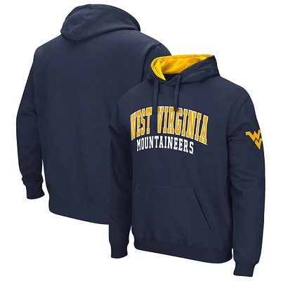 Sweat à capuche double arche Colosseum Navy West Virginia Mountaineers pour homme