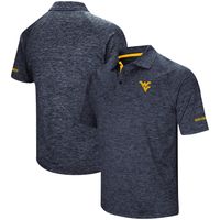 Men's Colosseum Navy West Virginia Mountaineers Down Swing Polo