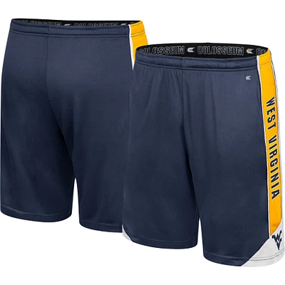 Men's Colosseum Navy West Virginia Mountaineers Haller Shorts