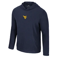 Men's Colosseum Navy West Virginia Mountaineers Long Sleeve T-Shirt Hoodie