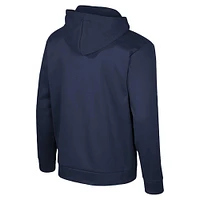 Men's Colosseum  Navy West Virginia Mountaineers Quarter-Zip Hoodie