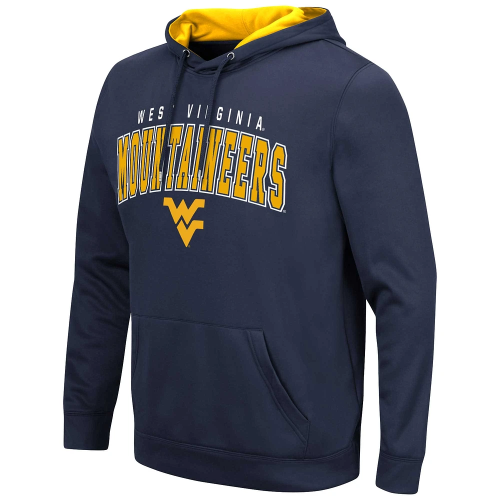 Men's Colosseum Navy West Virginia Mountaineers Resistance Pullover Hoodie