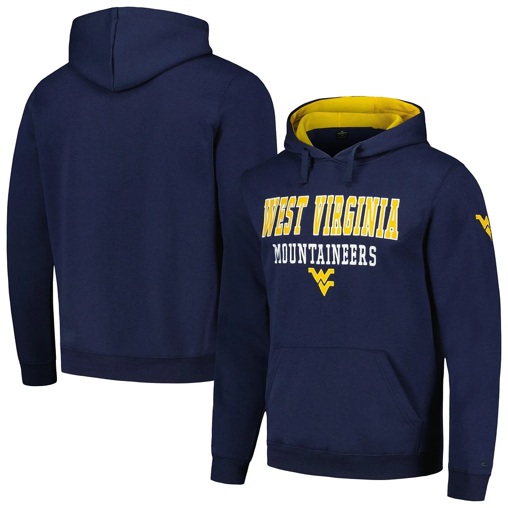 Sweat à capuche Colosseum Navy West Virginia Mountaineers Sunrise pour homme