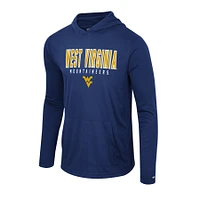 Men's Colosseum Navy West Virginia Mountaineers Team Color Rival Hoodie Long Sleeve T-Shirt