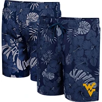 Men's Colosseum Navy West Virginia Mountaineers The Dude Swim Shorts