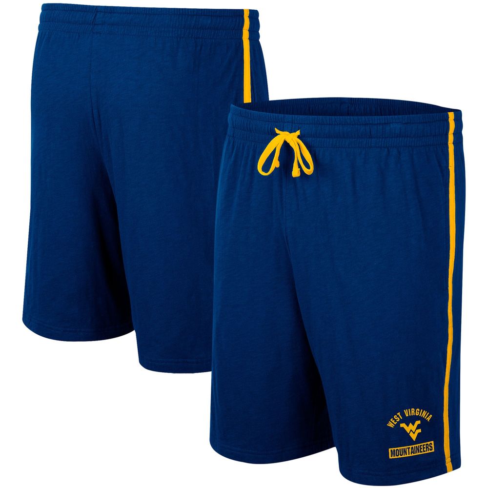 Men's Colosseum Navy West Virginia Mountaineers Thunder Slub Shorts