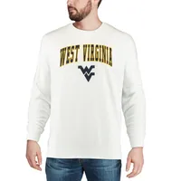 Colosseum White West Virginia Mountaineers Arch & Logo Crew Neck Sweat-shirt pour homme