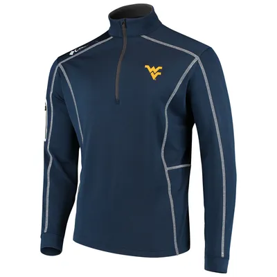 Veste à enfiler Columbia Golf Navy West Virginia Mountaineers Shotgun pour homme