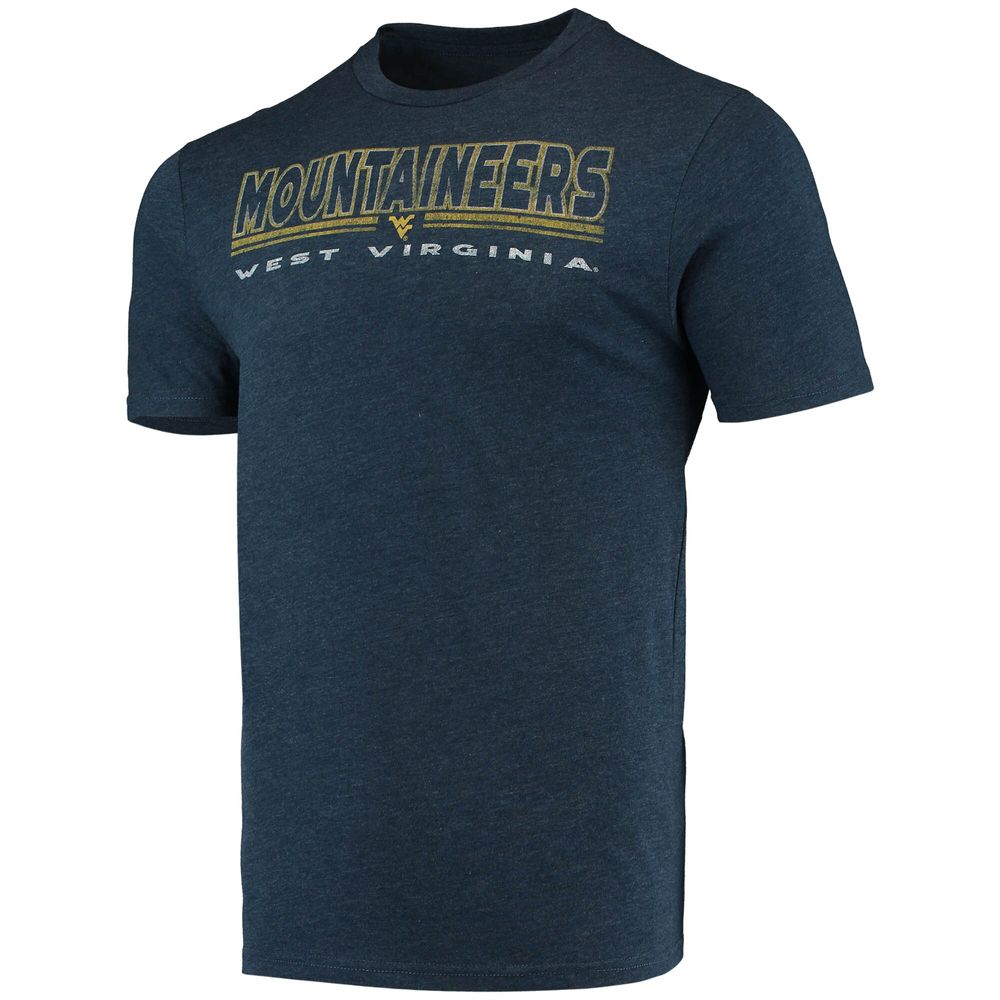 Men's Concepts Sport Heathered Charcoal/Navy West Virginia Mountaineers Meter T-Shirt & Pants Sleep Set