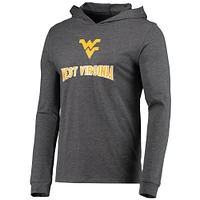 Men's Concepts Sport Navy/Heather Charcoal West Virginia Mountaineers Meter Long Sleeve Hoodie T-Shirt & Jogger Pajama Set