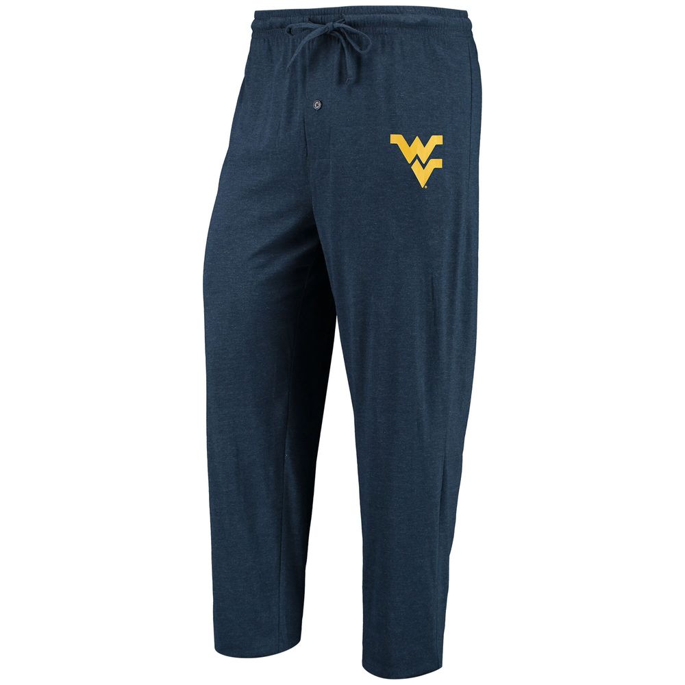 Men's Concepts Sport Navy/Heathered Charcoal West Virginia Mountaineers Meter Long Sleeve T-Shirt & Pants Sleep Set