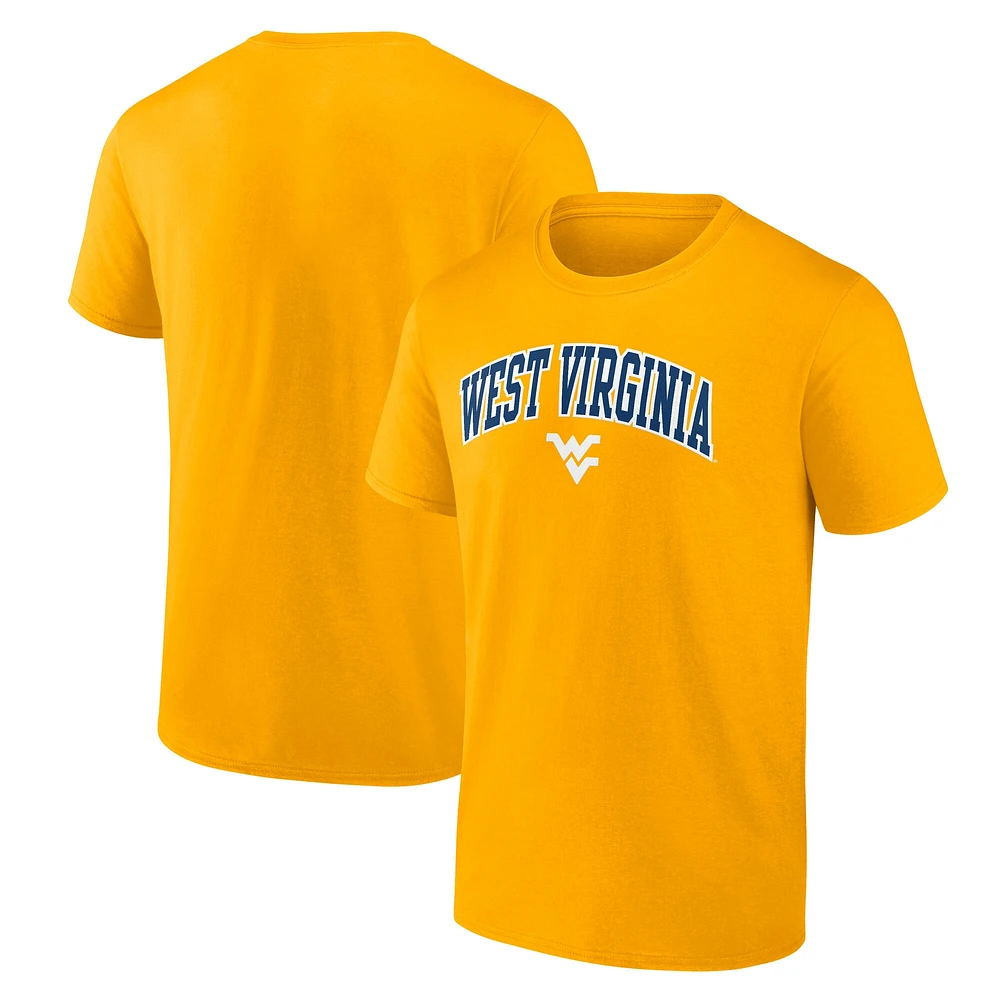 T-shirt Fanatics Gold pour hommes des West Virginia Mountaineers