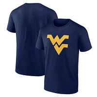 T-shirt Fanatics pour homme bleu marine West Virginia Mountaineers Core