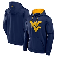 Sweat à capuche enfiler pois délavé bleu marine West Virginia Mountaineers pour homme Fanatics