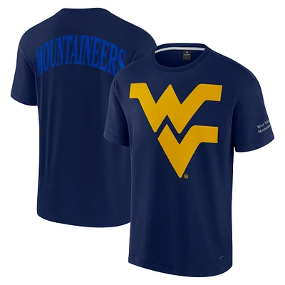 T-shirt emblématique des West Virginia Mountaineers pour hommes Fanatics bleu marine