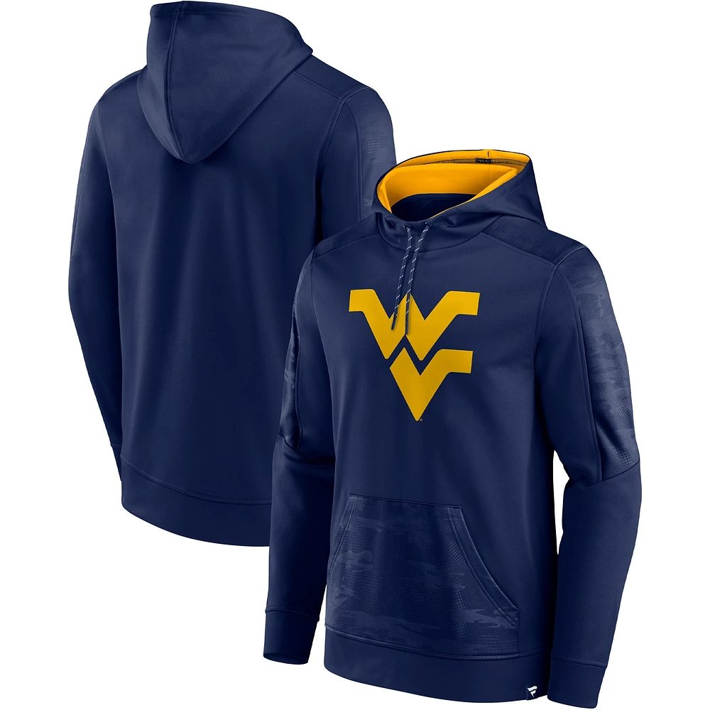 Men's Fanatics Navy West Virginia Mountaineers On The Ball Pullover Hoodie