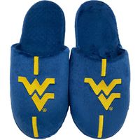 Men's FOCO West Virginia Mountaineers Striped Team Slippers