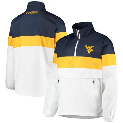 West Virginia Mountaineers G-III Sports by Carl Banks No Huddle Half-Zip Pullover Jacket - White