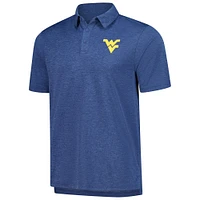 Men's Heather Navy West Virginia Mountaineers Carbon Polo