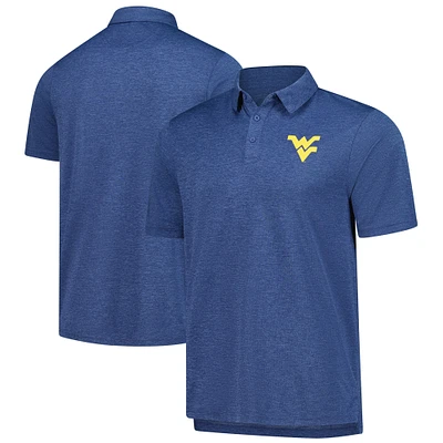 Men's Heather Navy West Virginia Mountaineers Carbon Polo