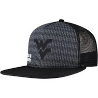 Men's Legacy Athletic Charcoal West Virginia Mountaineers Built on Bravery Shadow Snapback Hat