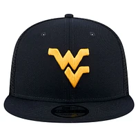 Men's New Era Navy West Virginia Mountaineers 9FIFTY Trucker Snapback Hat