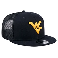 Men's New Era Navy West Virginia Mountaineers 9FIFTY Trucker Snapback Hat