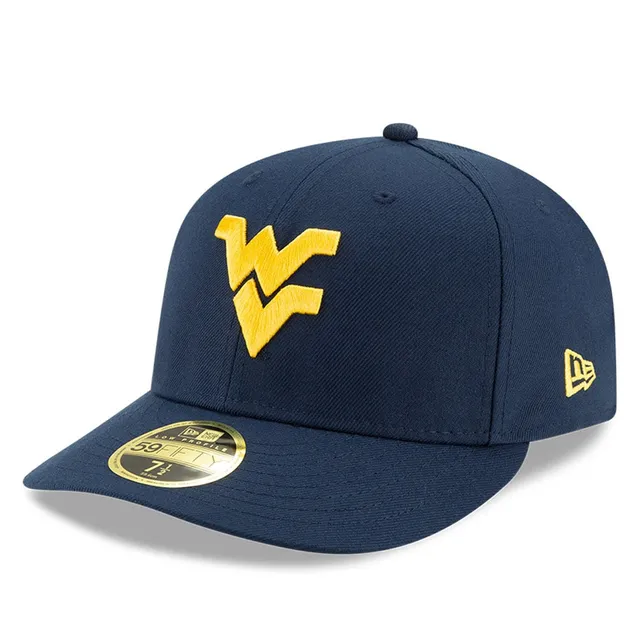 Men's New Era White/Navy West Virginia Mountaineers Basic Low