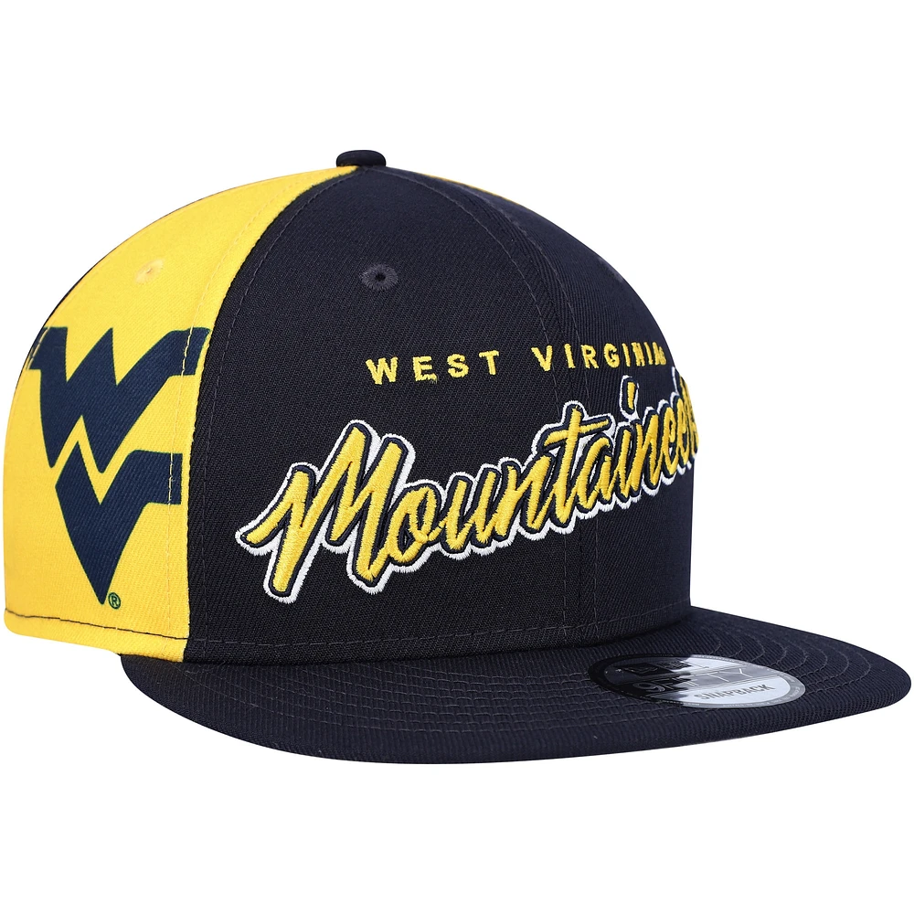 Casquette Snapback Outright 9FIFTY Mountaineers Outright New Era pour homme, bleu marine