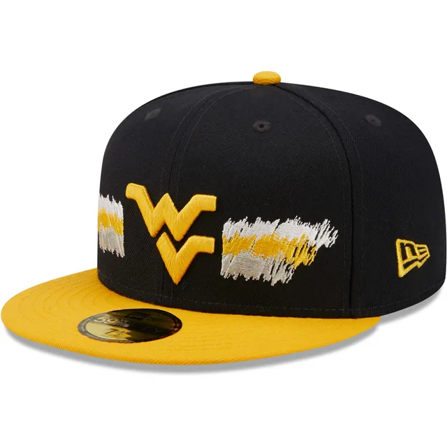 Men's New Era White/Navy West Virginia Mountaineers Basic Low