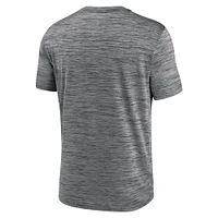 T-shirt Nike Anthracite West Virginia Mountaineers Campus Slant Velocity Performance pour homme