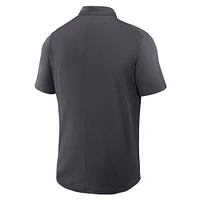 Polo Nike Anthracite West Virginia Mountaineers Primetime Victory pour homme avec logo principal Performance