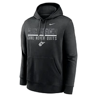 Men's Nike Black West Virginia Mountaineers Built on Bravery Club Fleece Pullover Hoodie