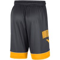 Men's Nike Charcoal/Gold West Virginia Mountaineers Fast Break Shorts