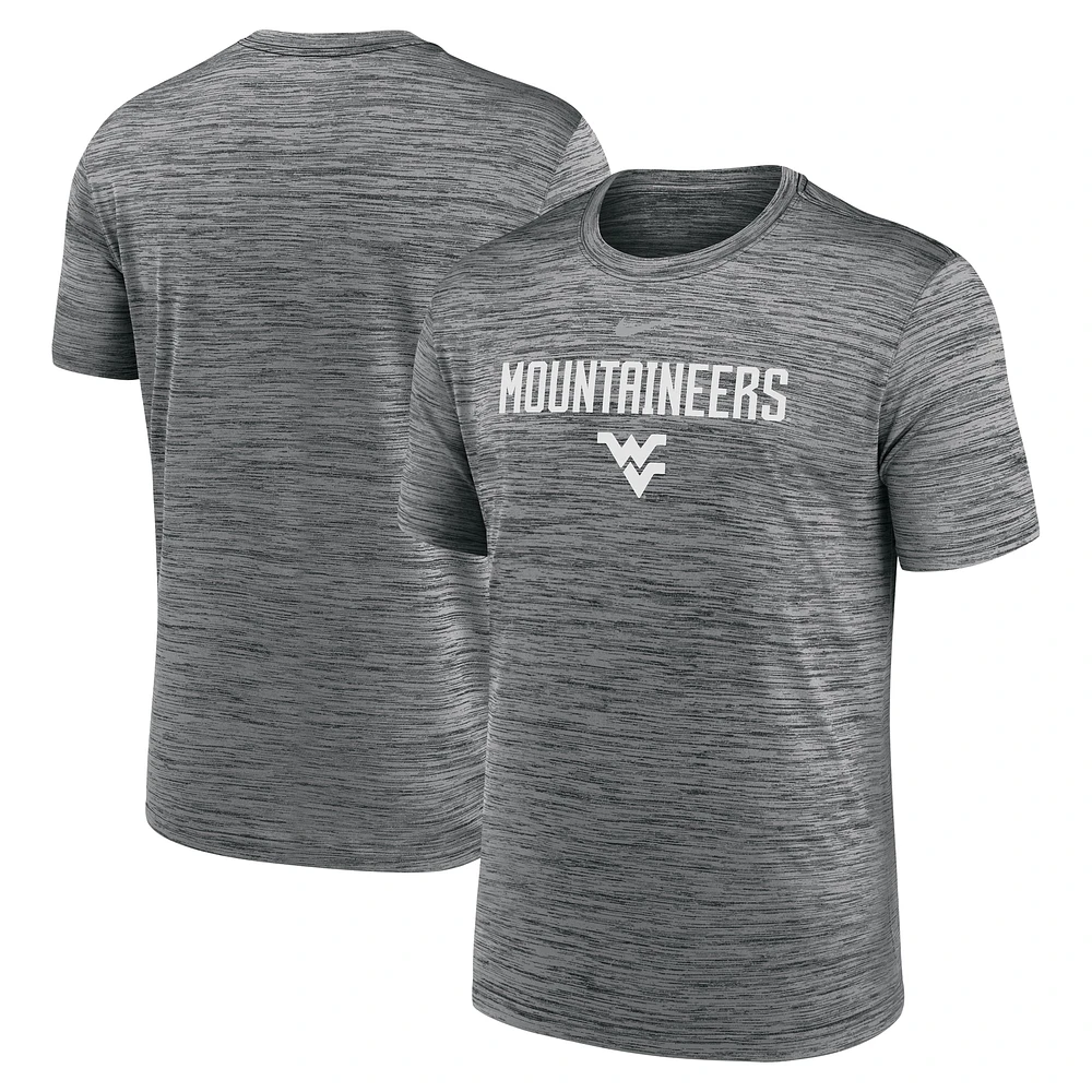 T-shirt Nike Performance anthracite West Virginia Mountaineers 2025 pour homme