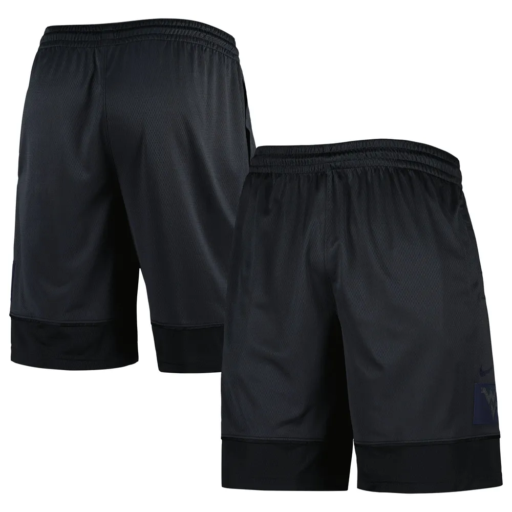 Short Nike West Virginia Mountaineers Performance Fast Break pour homme, anthracite