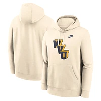 Men's Nike Cream West Virginia Mountaineers Vault Logo Pullover Hoodie