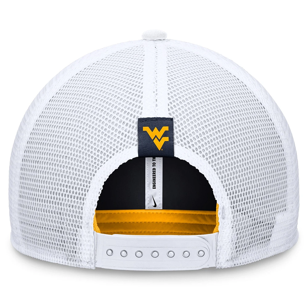 Men's Nike Gold/White West Virginia Mountaineers Local Rise Trucker Adjustable Hat