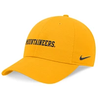 Casquette réglable Nike Gold West Virginia Mountaineers 2024 On-Field Club pour homme