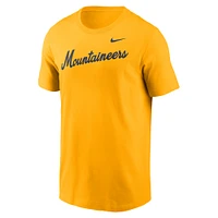 Men's Nike Gold West Virginia Mountaineers Baseball Wordmark T-Shirt