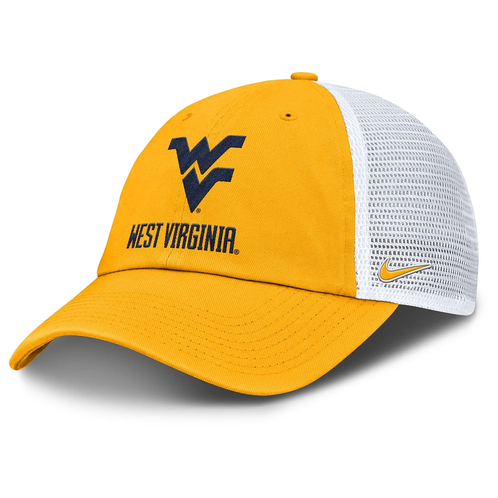 Casquette ajustable Nike Gold West Virginia Mountaineers Club pour homme